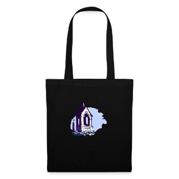 Cimetière Grave Crypte - Sac en tissu - noir - Devant