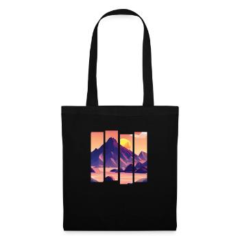 Mountains Hiking Hiking Mountain Hiking Mountain Hikers - Tote Bag - black - Front