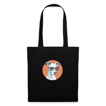Pup in Sunglasses A Whippet with Attitude - Tote Bag - black - Front