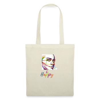 Sois heureux - Sac en tissu - nature - Devant