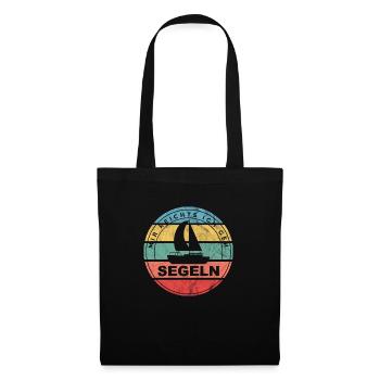 Mir Reichts ich geh Segeln Segler Geschenk Segel - Stoffbeutel - Schwarz - Vorne