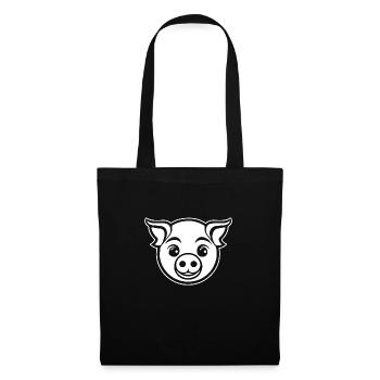 Pig Piggy Sow - Tote Bag - black - Front