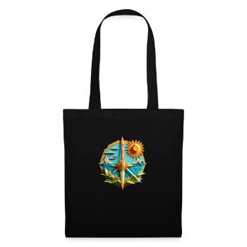 Summer beach origami sword - Tote Bag - black - Front