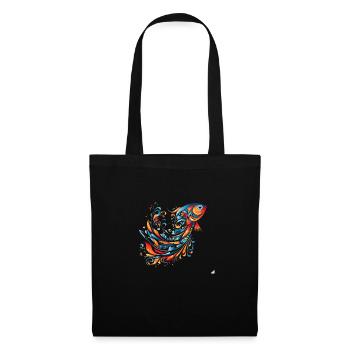 Abstract fish motif for summer ocean flair - Tote Bag - black - Front
