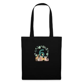 6th Anniversary - Sixth Anniversary Animals - Tote Bag - black - Front