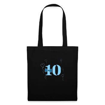 10th birthday boy - Tote Bag - black - Front