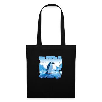 Penguins, the inhabitants of Antarctica - Tote Bag - black - Front