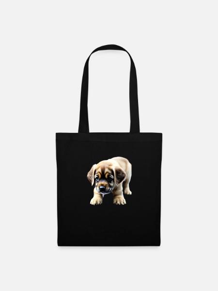 Puppy run - Stoffbeutel - Schwarz