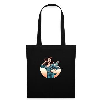Lili Pinup - Stoffbeutel - Schwarz - Vorne