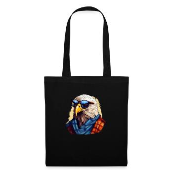 Streetwear Pygargue à tête blanche | Amoureux de l’aigle - Sac en tissu - noir - Devant