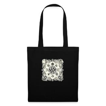 Echiquier Alien n°3 - Sac en tissu - noir - Devant