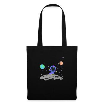 Astronaut blue-violet - Tote Bag - black - Front