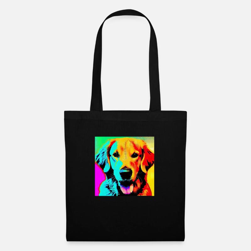 Golden Retriever - Stoffbeutel - Schwarz