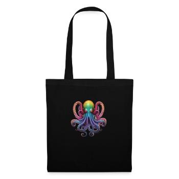 Out Of The Blue Cthulhu Thoughtful Octopus design - Tote Bag - black - Front