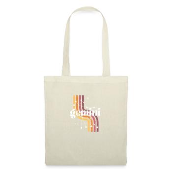 Gemini horoscope rétro - Sac en tissu - nature - Devant