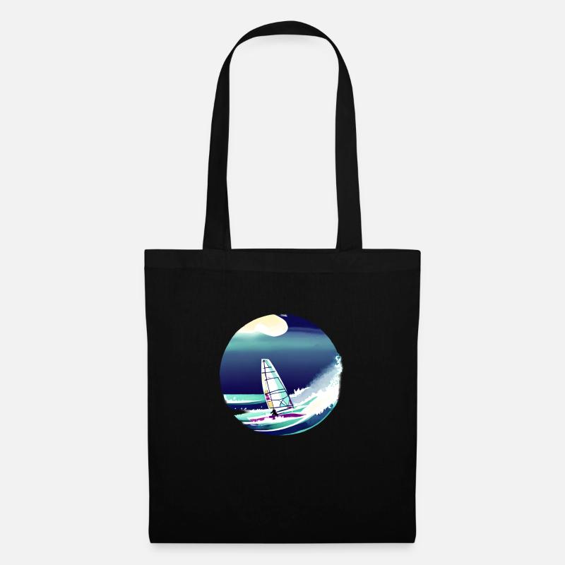 Windsurfing Kitesurfer Windsurfer Kitesurfing - Stoffbeutel - Schwarz