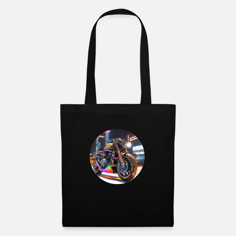 Sci-Fi Motorcycle - Tote Bag - black