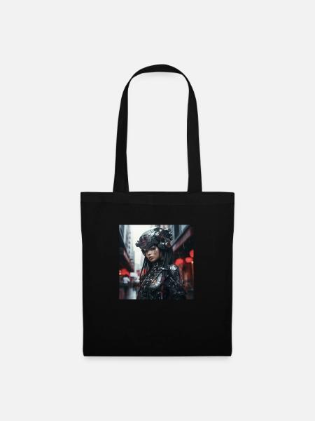 Japan Cyber Punk - Stoffbeutel - Schwarz