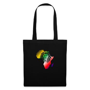 Afrika Löwe-Symbol Stärke des afrikanischen Kontinents - Stoffbeutel - Schwarz - Vorne