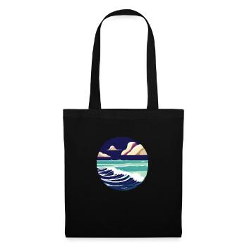 Vacances d’été Palm Beach Palm Islands Island Sun - Sac en tissu - noir - Devant