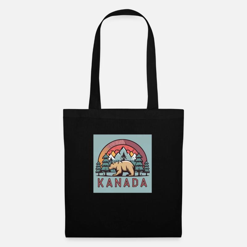 Kanada1 - Stoffbeutel - Schwarz
