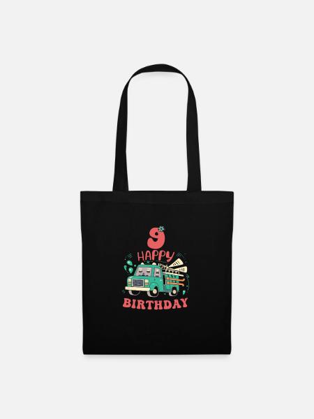 9e anniversaire les gars - Sac en tissu - noir