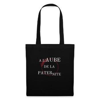 T-shirt Futur Papa, cadeau idéal pour père - Sac en tissu - noir - Devant