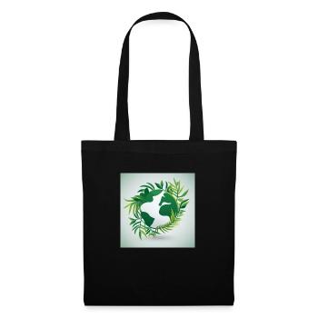 Monde durable - Sac en tissu - noir - Devant
