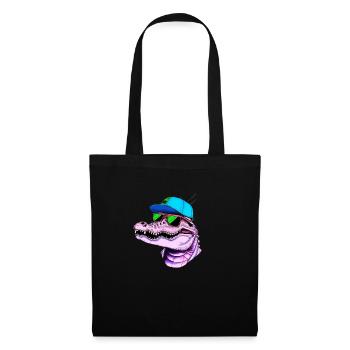 Cooler Alligator - Stoffbeutel - Schwarz - Vorne