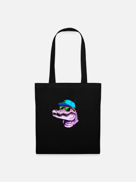 Cooler Alligator - Stoffbeutel - Schwarz