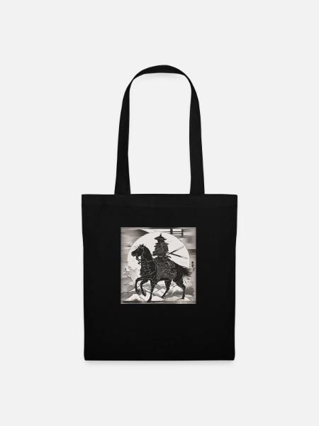 Einsamer Samurai - Stoffbeutel - Schwarz