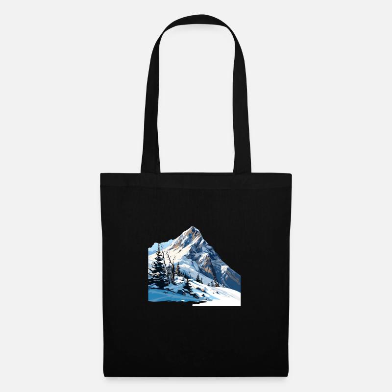 Endlich Winter - Stoffbeutel - Schwarz