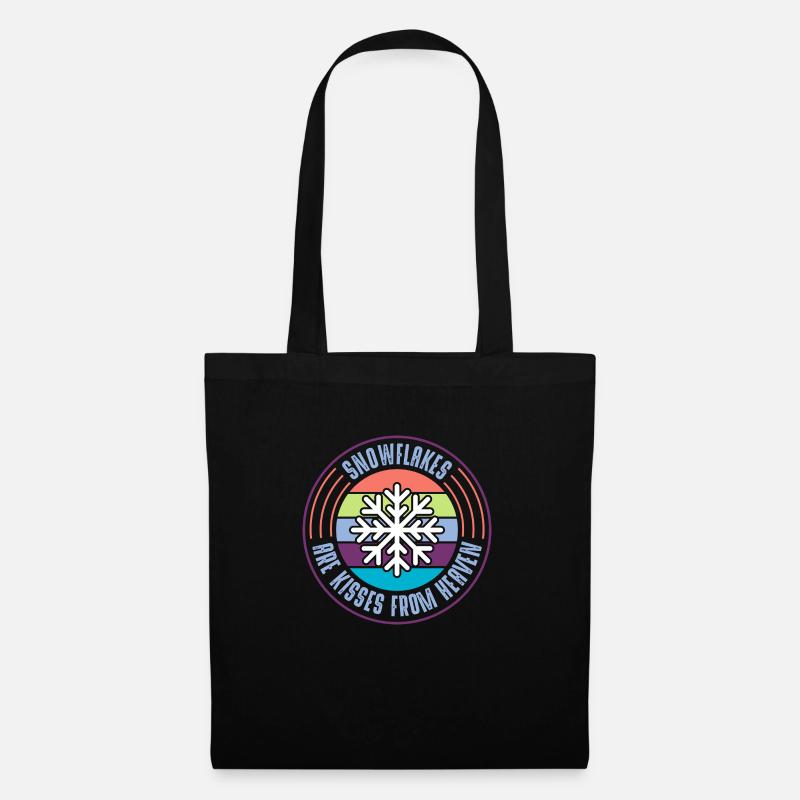Flocon de neige - Sac en tissu - noir