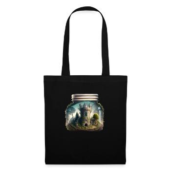 A castle in a glass - Tote Bag - black - Front