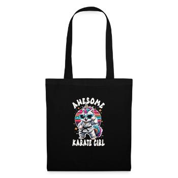 Karaté - Sac en tissu - noir - Devant