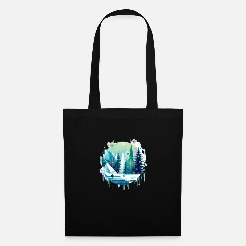 Monde d’hiver - Sac en tissu - noir
