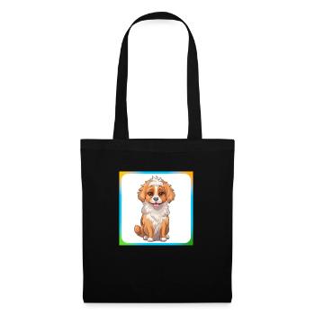 Dog Cartoon 9 - Tote Bag - black - Front