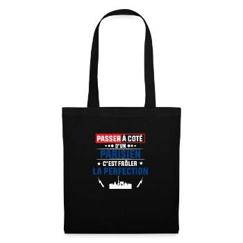 Idée cadeau pour un Parisien - Sac en tissu - noir - Devant