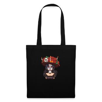 Sugar Skull Girl - Tote Bag - black - Front