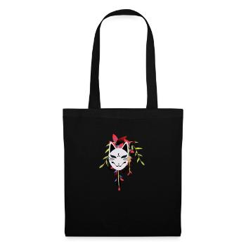 Fox Mask Japan Design - Tote Bag - black - Front