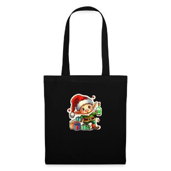Ugly christmas elf funny cute - Tote Bag - black - Front