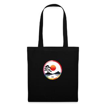 Bonsaï zen : un arc-en-ciel inspiré de la nature - Sac en tissu - noir - Devant