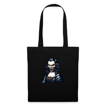 Mona Lisa goes Vamp - Tote Bag - black - Front