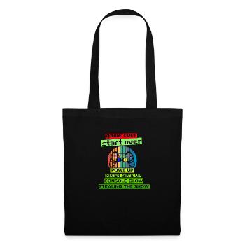 « Game Over, Start Over Console T-shirt » 🎮 - Sac en tissu - noir - Devant