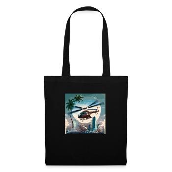 Opération d’hélicoptère à Miami (Miami Collection) - Sac en tissu - noir - Devant