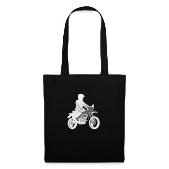 Motorcycle Motorcross Motorcyclist Motorbike Fan - Tote Bag - black - Front
