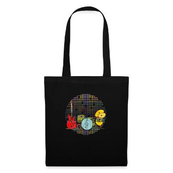 Instruments de musique - Sac en tissu - noir - Devant