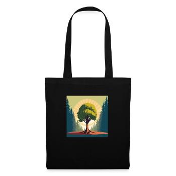 Natur / Baum / Umwelt - Stoffbeutel - Schwarz - Vorne