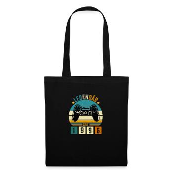 legendär seit 1996 konsole gamer 1996 - Stoffbeutel - Schwarz - Vorne