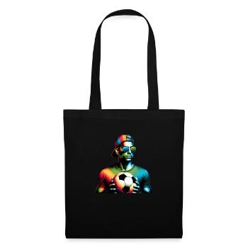 Un gars de football cool prêt pour le jour du match - Sac en tissu - noir - Devant